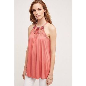 NWT Anthropologie One September Tauren Tank Pink Large